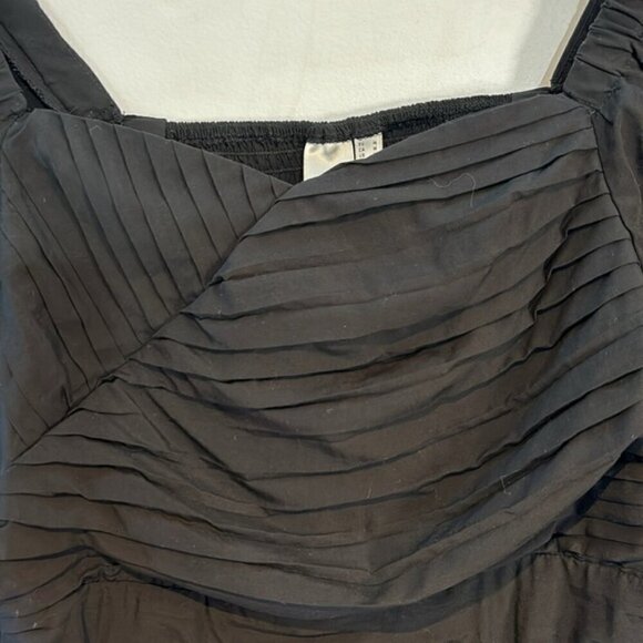 Yasdanube Smocked Wrap Crop Top Black Medium - Picture 8 of 9